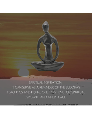 Estatua de Buda Minimalista Bellaa 20.32 cm Hecha a Mano