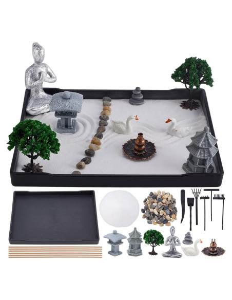Kit Jardín Zen de Meditación Webeedy - 23.1x16x5.1cm