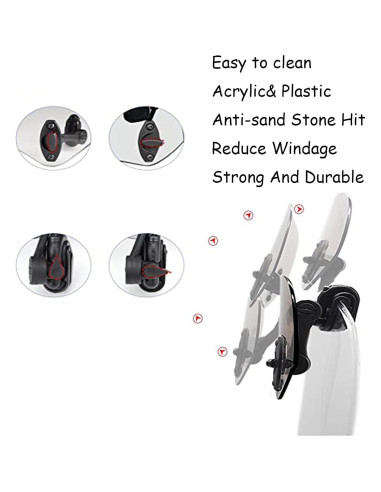 Extensión de Parabrisas Universal REWOLFNUS 210mm Transparente