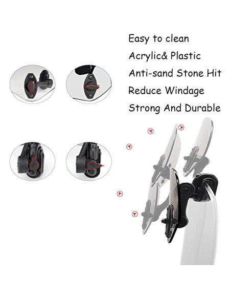 Extensión de Parabrisas Universal REWOLFNUS 210mm Transparente