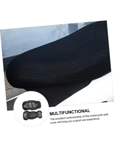 Cubierta de Asiento de Motocicleta SEWOART Universal 3D Malla