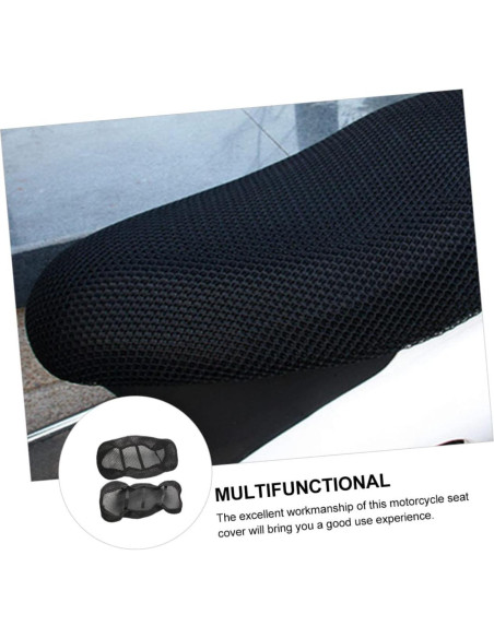 Cubierta de Asiento de Motocicleta SEWOART Universal 3D Malla