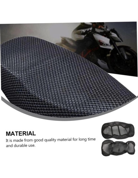 Cubierta de Asiento de Motocicleta SEWOART Universal 3D Malla