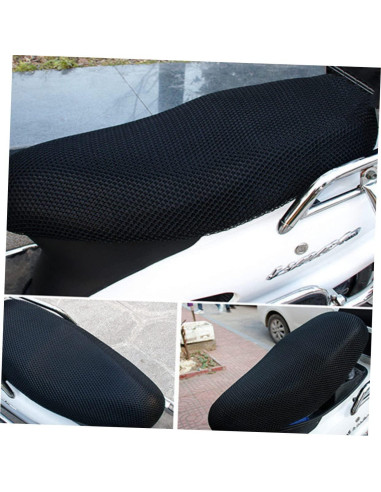 Cubierta de Asiento de Motocicleta SEWOART Universal 3D Malla