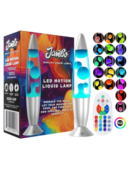 Lámpara LED Jambo 16" con Control Remoto 17 Colores