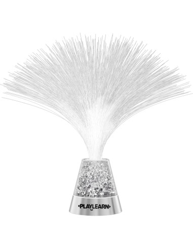 Lámpara de fibra óptica LED Playlearn 33 cm USB/Batería