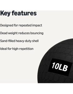 Bola de Medicina 4.54 kg Amazon Basics para Ejercicio 2