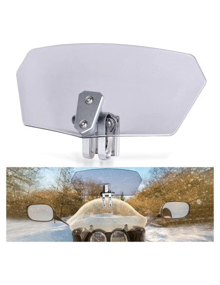 Extensión de Parabrisas Universal Sresk para Motocicleta, Negro