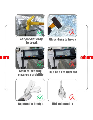 Extensión de Parabrisas Universal Sresk para Motocicleta, Negro