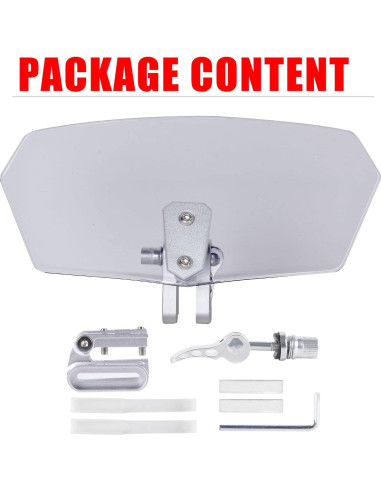 Extensión de Parabrisas Universal Sresk para Motocicleta, Negro