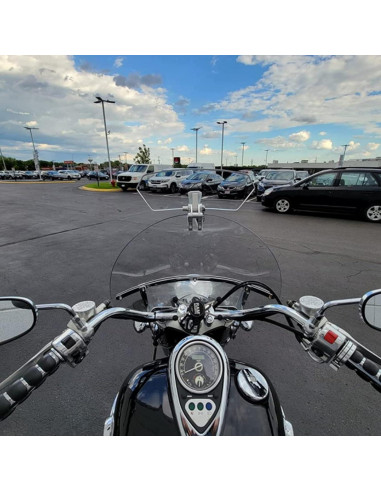 Extensión de Parabrisas Universal Sresk para Motocicleta, Negro