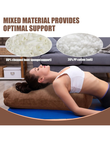 Almohada de Yoga HOMBYS YOGA241125 Espuma Desmenuzada 69.85x25.91cm