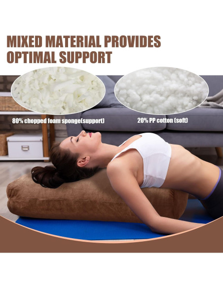 Almohada de Yoga HOMBYS YOGA241125 Espuma Desmenuzada 69.85x25.91cm