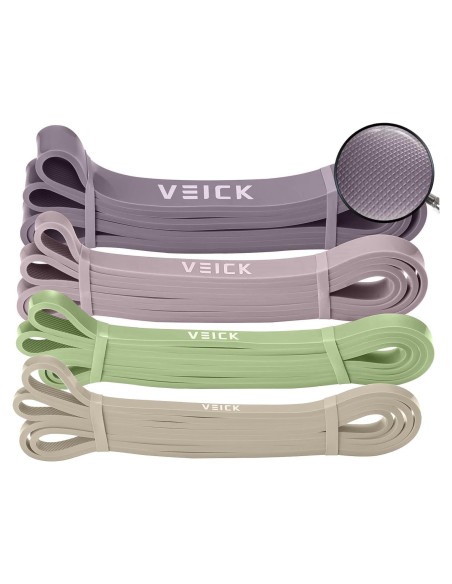 Bandas de Resistencia VEICK HQ4006 - Juego de 4 para Entrenamiento