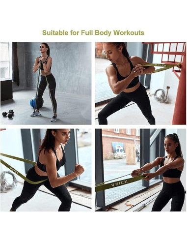 Bandas de Resistencia VEICK HQ4006 - Juego de 4 para Entrenamiento