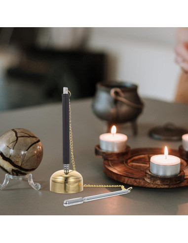 Campana Budista VOSAREA Tingsha 14.5x4.5cm Latón Acero Inoxidable