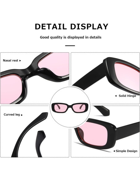 Gafas de sol KIMORN rectangulares UV400 moda retro