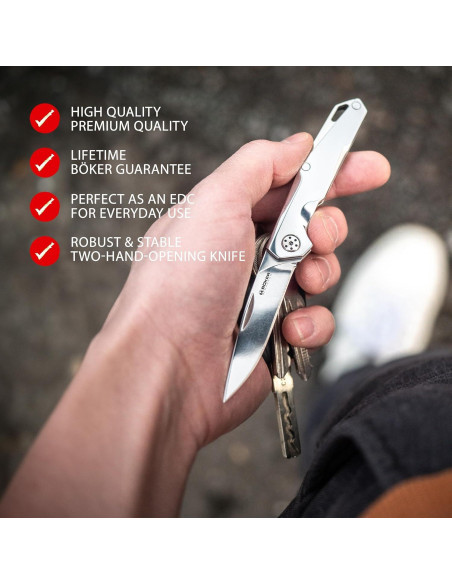 Cuchillo de Bolsillo Boker Magnum Shiny EDC 6 cm Acero Inoxidable