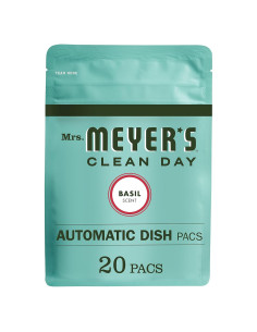 Paquetes de Lavavajillas Automáticos Mrs. Meyer's Albahaca 360g - 2 Pk