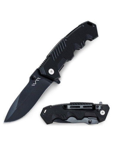 Cuchillo Plegable BGT Negro 20.1 cm con Hoja de 8.7 cm