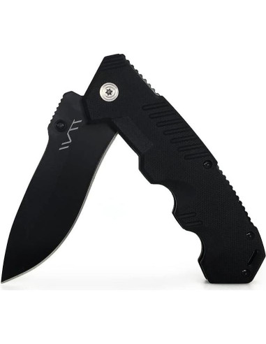 Cuchillo Plegable BGT Negro 20.1 cm con Hoja de 8.7 cm