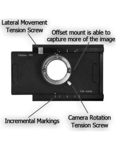 Adaptador Fotodiox Pro Montura F a 4x5 Graflok para Nikon 2