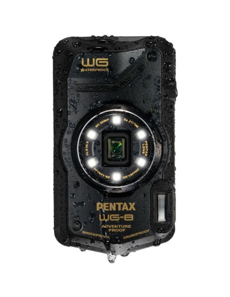 Cámara Pentax WG-8 Todo Clima 20MP Zoom 5x + Bolsa y Tarjeta 64GB
