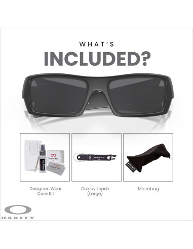 Gafas de sol Oakley Gascan para hombres + Correa + Kit iWear