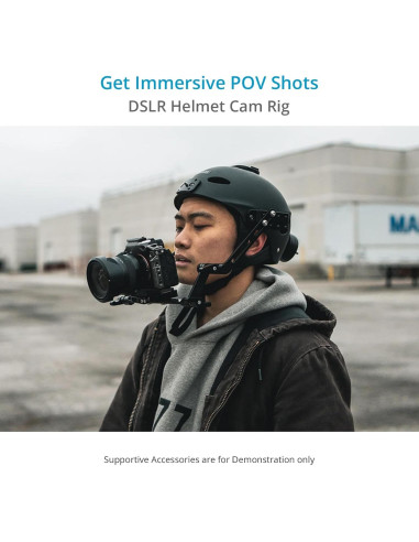 PROAIM Rig de Casco para Cámara DSLR y Smartphone - Ajustable