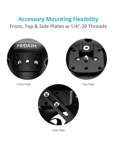 PROAIM Rig de Casco para Cámara DSLR y Smartphone - Ajustable