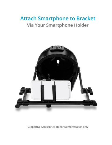 PROAIM Rig de Casco para Cámara DSLR y Smartphone - Ajustable