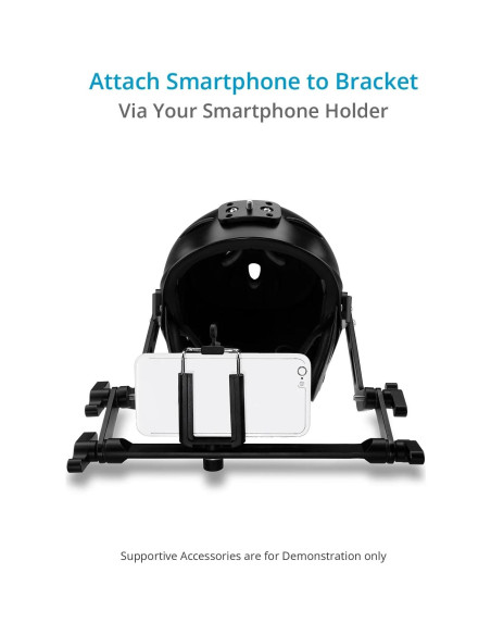 PROAIM Rig de Casco para Cámara DSLR y Smartphone - Ajustable