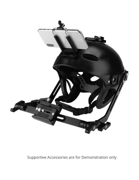 PROAIM Rig de Casco para Cámara DSLR y Smartphone - Ajustable