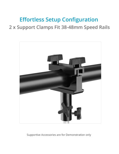 Dolly Monorail PROAIM Polaris con Abrazaderas - Carga 30kg
