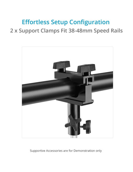 Dolly Monorail PROAIM Polaris con Abrazaderas - Carga 30kg