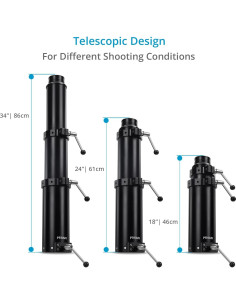 Bazooka Telescópico PROAIM para Dolly de Cámara 47-86cm 2