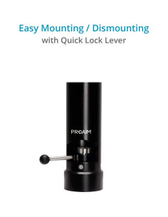 Bazooka Proaim 30cm con bloqueo rápido para cámara 200kg 2