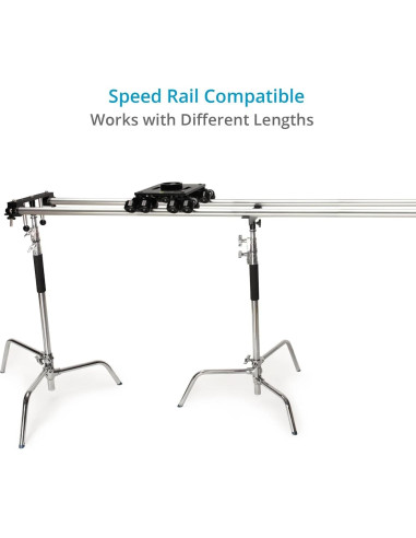 Dolly de Cámara PROAIM Polaris 200kg con Adaptadores y Rieles