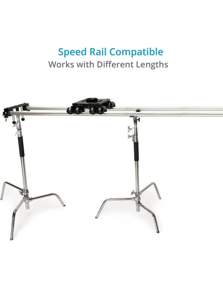 Dolly de Cámara PROAIM Polaris 200kg con Adaptadores y Rieles