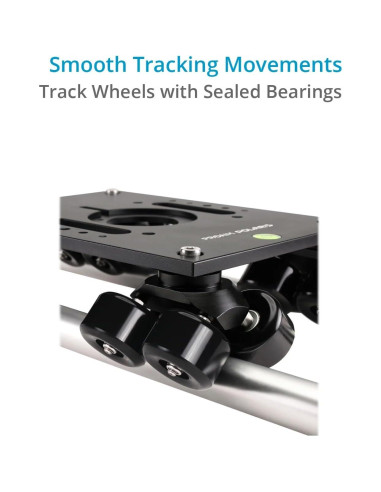 Dolly de Cámara PROAIM Polaris 200kg con Adaptadores y Rieles