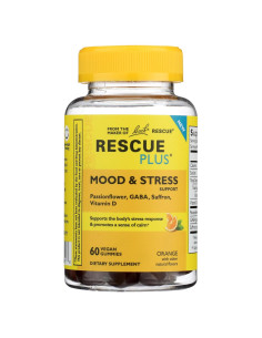 Gomas de Apoyo para el Estado de Ánimo Bach Rescue Plus 60 Unidades