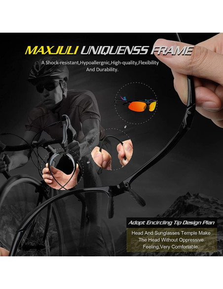 Gafas de sol deportivas JULI MJ8002 polarizadas unisex Gafas de sol deportivas JULI MJ8002 polarizadas unisex