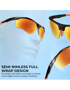 Gafas de sol polarizadas KastKing Tenmile UV para ciclismo 2