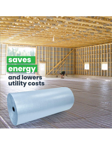 Aislamiento Bajo Losa EcoFoil 46.45 m para Pisos Calentados