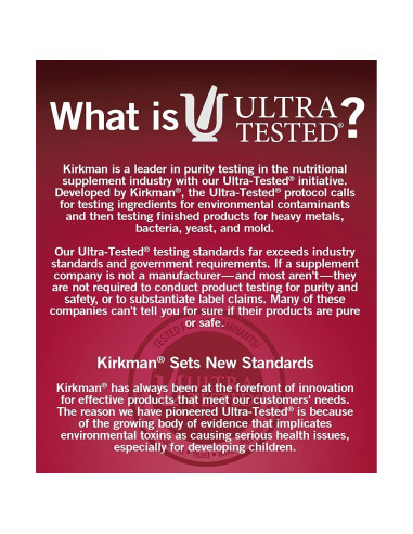 Kirkman Multivitamínico Masticable para Niños 120 Cápsulas