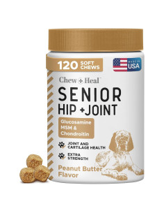 Suplemento de Glucosamina para Perros Chew + Heal 120 Masticables