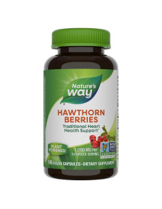 Bayas de Espino Nature's Way 180 Cápsulas Veganas - Salud Corazón