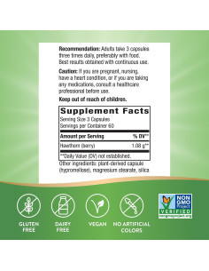 Bayas de Espino Nature's Way 180 Cápsulas Veganas - Salud Corazón 2