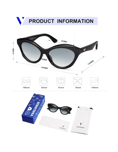 Gafas de Sol VANLINKER Ojo de Gato Polarizadas C5