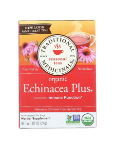 Té de hierbas orgánico Echinacea Plus 16 bolsas 59g